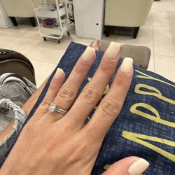 Studio Nails & Spa - How they did my nails (laughable, thick & unnatural)!! i left with my nails like this