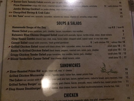 Menu photo 5 The Chop House Kingsport, TN