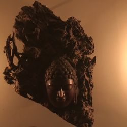 The Center for Wellbeing - Buddha in driftwood