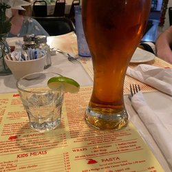 Chives Grille - Tall Yeungling and tequila!
