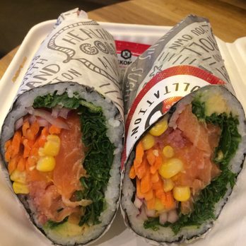 Rolltation - Classic Salmon Burrito - Asian Fusion Near Me - Toronto, Ontario