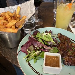 Flank Steak and fries
