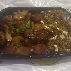 Jin Jin Restaurant - bourbon chicken with fried rice
