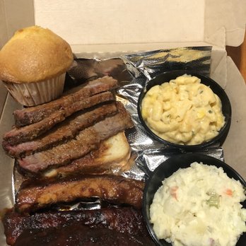 Famous Dave's - Alameda - St Louis Ribs, brisket, mac and cheese and potato salad, cornbread muffin - Barbeque Near Me - Alameda, California Famous Dave's - Alameda - St Louis Ribs, brisket, mac and cheese and potato salad, cornbread muffin - Barbeque Near Me - Alameda, California