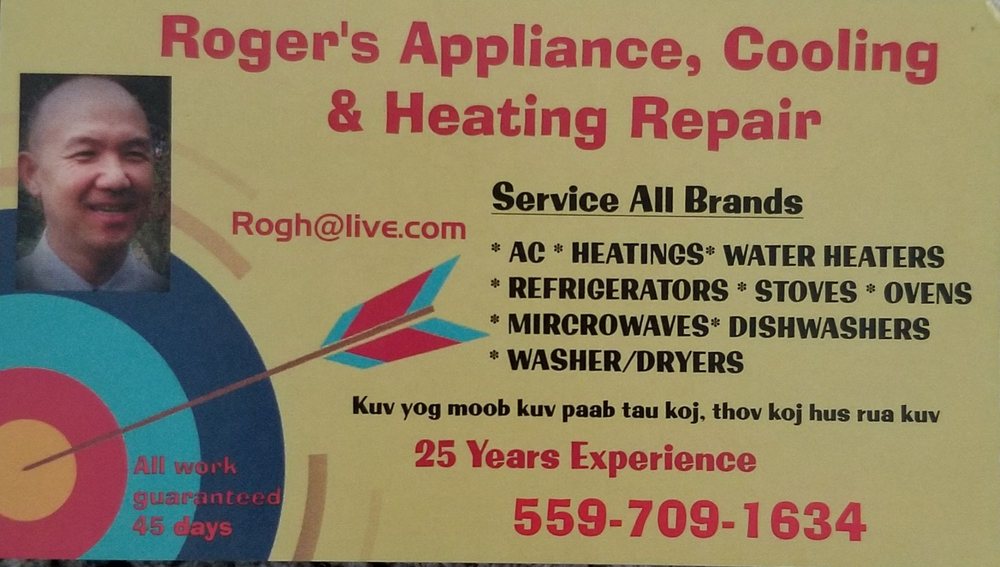 ROGER’S APPLIANCE REPAIR Fresno, CA Yelp