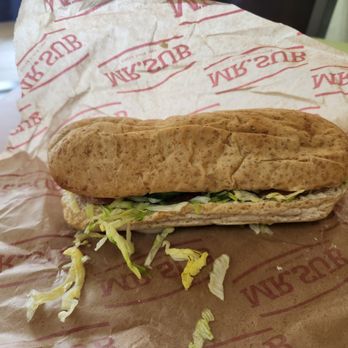 Mr Sub - Veggie sub. It is much more "loaded up" than it appears. - Sandwiches Near Me - Scarborough, Ontario