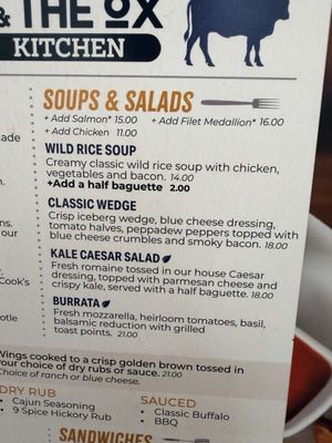 Menu photo 1 The Cook & The Ox St Paul, MN Menu photo 1 The Cook & The Ox St Paul, MN