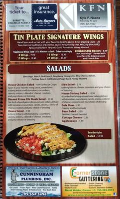 Menu photo 4 The Tin Plate Elwood, IN Menu photo 4 The Tin Plate Elwood, IN