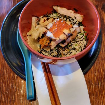 Mensho Tokyo - Hibachi Grilled Chicken Don - Not good. Do not recommend. - Ramen Near Me - Culver City, California Mensho Tokyo - Hibachi Grilled Chicken Don - Not good. Do not recommend. - Ramen Near Me - Culver City, California