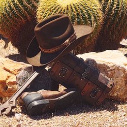 Dusty And Rusty Treasures - Our signature: "Dusty" (the cowgirl) and "Rusty" (the picker)