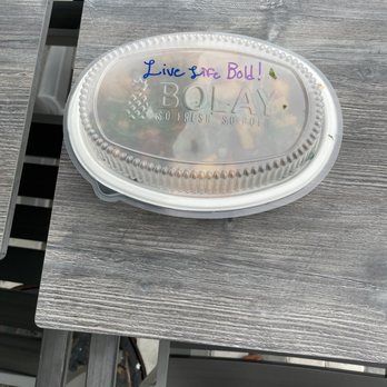 Bolay - So cute! Little messages on the box - New American Near Me - Palm Beach Gardens, Florida