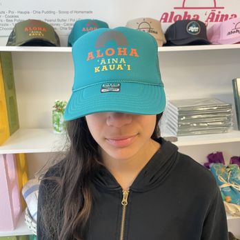 Aloha ‘Āina Juice Cafe - The new cute hat I just bought - Juice Bars & Smoothies Near Me - Lihue, Hawaii