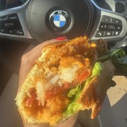 Captain's Market - Shrimp po'boy stuffed with shrimp.  So delicious!!!