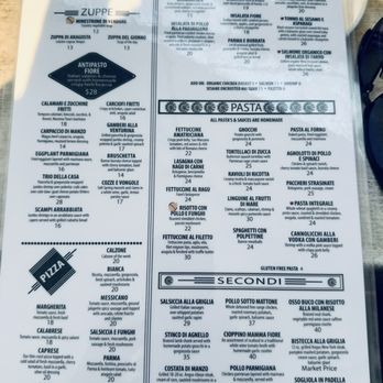 Cafe Fiore - Dinner Menu - Italian Near Me - Ventura, California