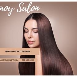 Keratin treatment at Amoy Salon 908-688-6888