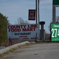 County Line Food Mart & Restaurant - Marquee on NC 115