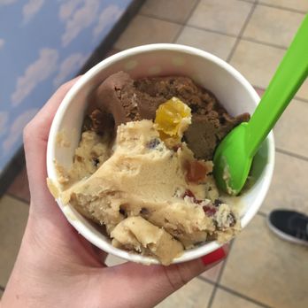 Cookie Dough Dreams - Chocolate chip cookie dough and brownie batter cookie dough with gummy bears. - Desserts Near Me - Burbank, California
