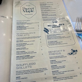 Sweet Maple - Menu (p.1) - Breakfast & Brunch Near Me - Cupertino, California