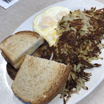 Farmer Boys - 3-Egg Breakfast with sausage and sourdough toast. - Burgers Near Me - Thousand Oaks, California