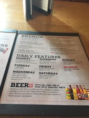 Menu photo 2 Mill Street Brew Pub Ottawa, ON Menu photo 2 Mill Street Brew Pub Ottawa, ON