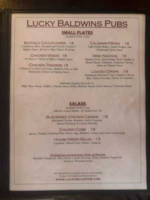 Menu photo 4 Lucky Baldwins Pub - Trappiste Pasadena, CA