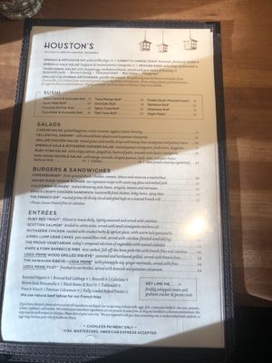 Menu photo 1 Houston's Restaurant Pasadena, CA