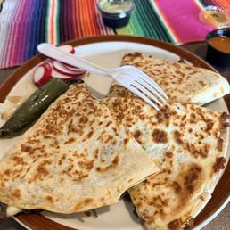 Asada Quesadilla, very filling and delicious. Asada Quesadilla, very filling and delicious.