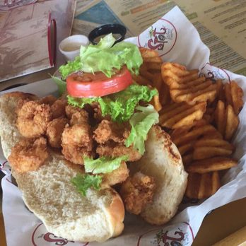 The Spot - Shrimp po boy, it was dry - Burgers Near Me - Galveston, Texas