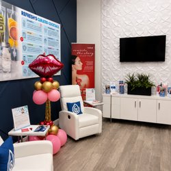 IV Therapy Waiting Room / Lounge at Refresh - Aesthetics & Wellness in Jupiter. Medspa in FL for Aesthetics & Wellness services