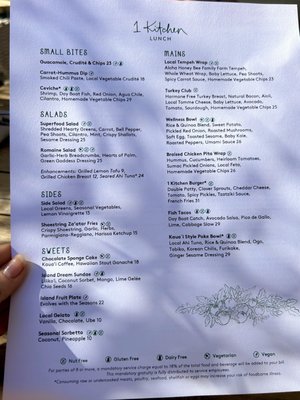 Menu photo 7 1 Kitchen Hanalei Bay Princeville, HI