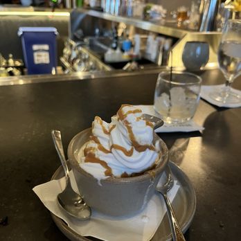Kyndred Hearth - Soft serve vanilla ice cream with caramel and sea salt - Pizza Near Me - Eagan, Minnesota