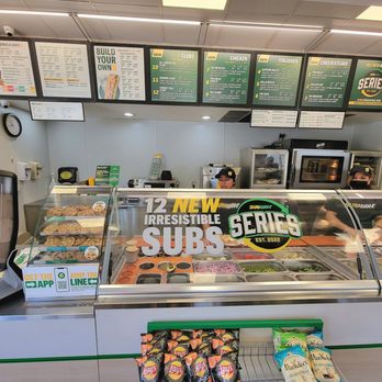 Subway - a counter with a variety of subs - Sandwiches Near Me - Yucaipa, California Subway - a counter with a variety of subs - Sandwiches Near Me - Yucaipa, California