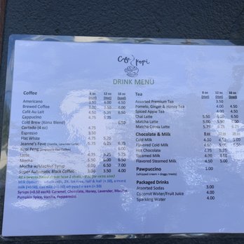 Cafe Kopi - Menu - Coffee & Tea Near Me - Kailua, Hawaii