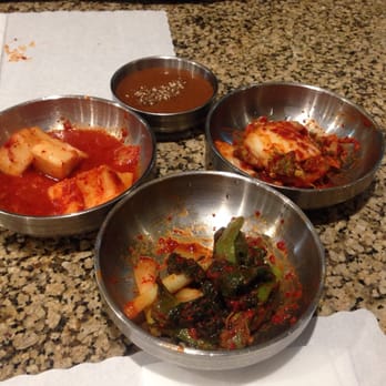 Han Yang - Kimchi and radish. "Not ban chan," told by waitress. Mean to complement your dish. - Korean Near Me - Buena Park, California