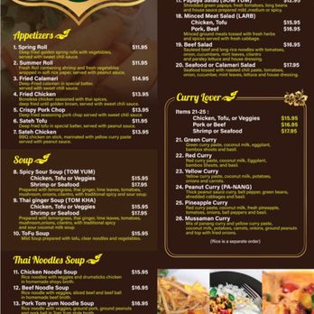 Supa Thai - Menu as of 9/2/2024 - Thai Near Me - Kapolei, Hawaii Supa Thai - Menu as of 9/2/2024 - Thai Near Me - Kapolei, Hawaii