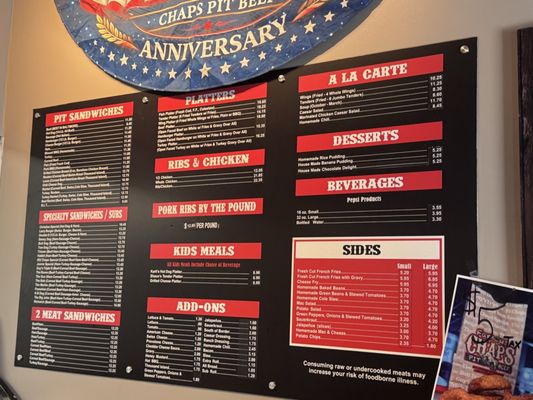 Menu photo 1 Chaps Pit Beef Baltimore, MD