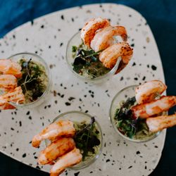 Sage Bleu Catering - Shrimp and Guacamole Bites
