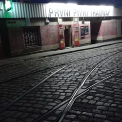První pivní tramway - Konecna tramvaje..