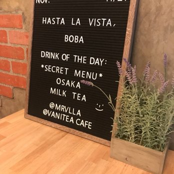 Vanitea Café - Daily board. - Desserts Near Me - El Cajon, California Vanitea Café - Daily board. - Desserts Near Me - El Cajon, California