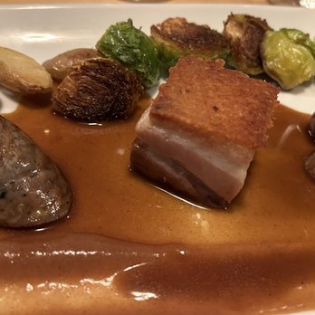 SKADI - First - sausage Second - pork belly Third - pork tenderloin A must order dish! - Modern European Near Me - Mammoth Lakes, California SKADI - First - sausage Second - pork belly Third - pork tenderloin A must order dish! - Modern European Near Me - Mammoth Lakes, California
