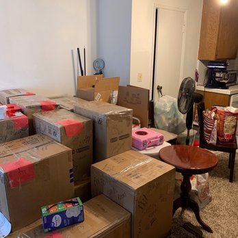 Standard Moving - A small portion of my packed boxes labeled fragile by myself. - Movers Near Me Standard Moving - A small portion of my packed boxes labeled fragile by myself. - Movers Near Me