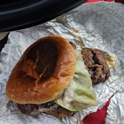 Wendy's - Meat looks chewyed up and the bun is burnt this location is complete garbage they should fire everyone and start over