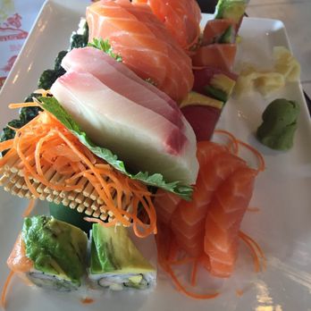 Sushi Cafe - Salmon & tune sashimi as well as a California roll - Sushi Bars Near Me - Jacksonville, Florida