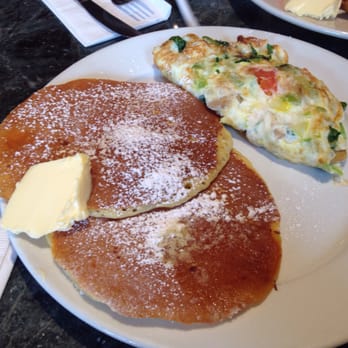 Blue Star Restaurant - #9 combo (about $9.50). Veggie omelet was amazing, pancakes were not. - Diners Near Me - Roslindale, Massachusetts Blue Star Restaurant - #9 combo (about $9.50). Veggie omelet was amazing, pancakes were not. - Diners Near Me - Roslindale, Massachusetts
