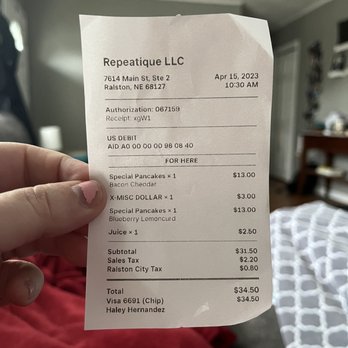 Lemon Tree Café - Receipt - Cafes Near Me - Omaha, Nebraska Lemon Tree Café - Receipt - Cafes Near Me - Omaha, Nebraska