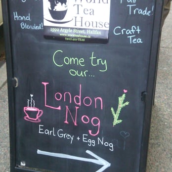 World Tea House - Sign outside - Tea Rooms Near Me - Halifax, Nova Scotia