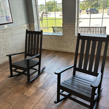 Kentucky Welcome Center - His/Her Rocking chairs - Rest Stops Near Me - Franklin, Kentucky Kentucky Welcome Center - His/Her Rocking chairs - Rest Stops Near Me - Franklin, Kentucky