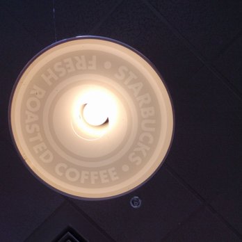 Starbucks - Subtle Starbucks branding on the lamps - Coffee & Tea Near Me - San Diego, California Starbucks - Subtle Starbucks branding on the lamps - Coffee & Tea Near Me - San Diego, California