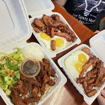 K & M Drive Inn - Fried Pork Ribs & 2 Breakfast Plates - Fast Food Near Me - Honolulu, Hawaii K & M Drive Inn - Fried Pork Ribs & 2 Breakfast Plates - Fast Food Near Me - Honolulu, Hawaii