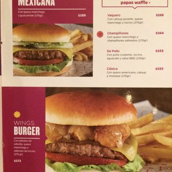 Wings - Lunch/dinner menu page 5 - American Near Me - México, D.F., DIF